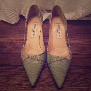 Jimmy Choo Python Pumps